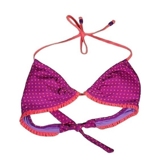 Eco Peace Purple Love Dots String Top Sz S - Picture 1 of 8